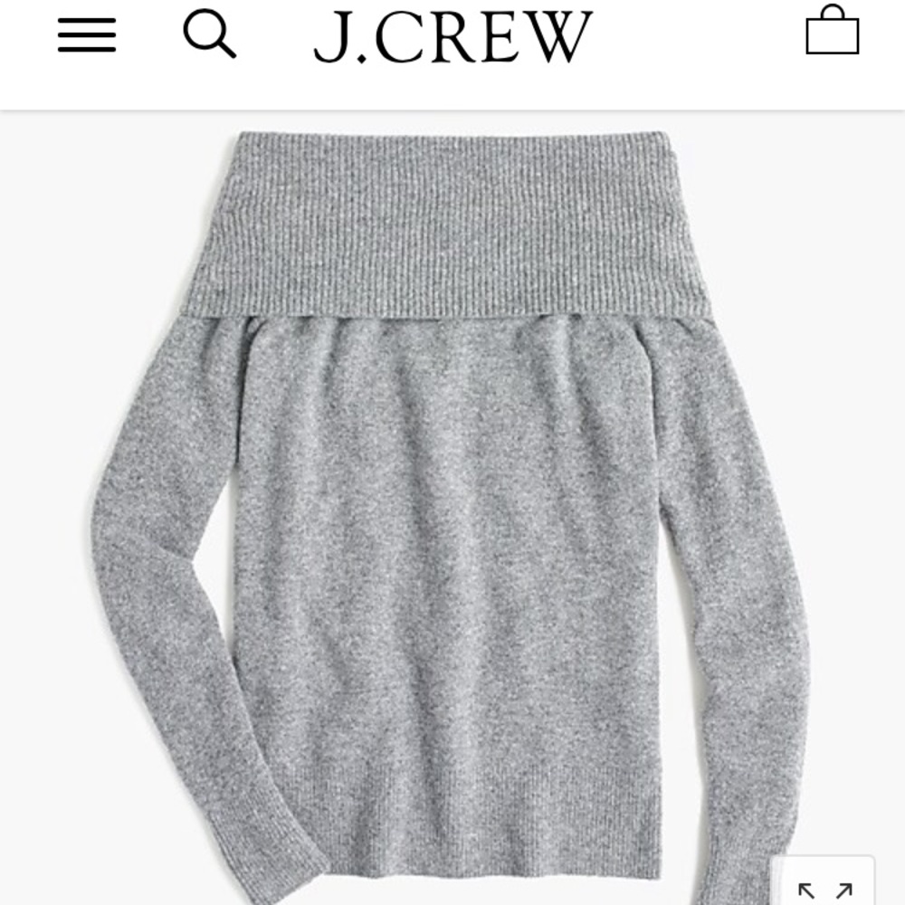 Jcrew off shoulder sweater
